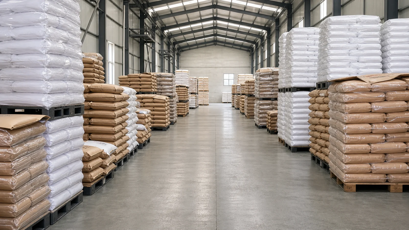 wooyopet warehouse with more than 8,000 square meters of raw material and finished goods storage