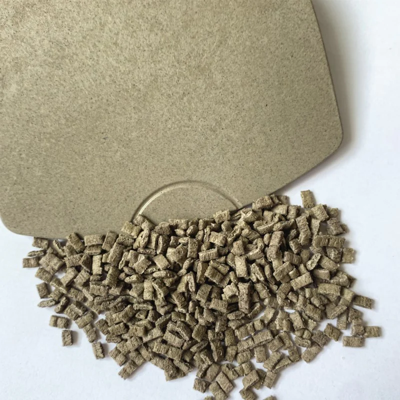 Tea Residue Fiber PP Masterbatch pellets and sample plaque