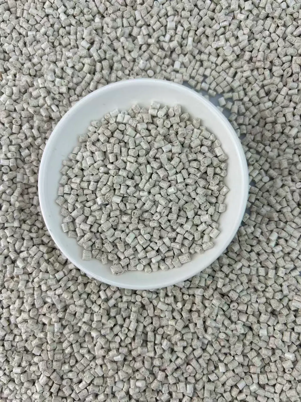 Cereal Fiber ABS Composite pellets and sample plaque